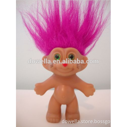 Little PVC vinly hairly Indian troll doll